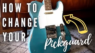 How To Change Your Pickguard  Easy DIY [upl. by Lanti278]