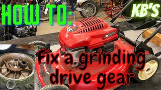 How to fix a Toro Personal Pace Mower with Rear Wheel Drive Grinding Issues [upl. by Winters]