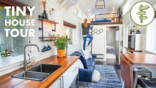 EXTRA LARGE Tiny House with Main Floor Bedroom amp Smart Functional Design [upl. by Orvil]