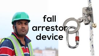 fall arrestor device  How to use [upl. by Hgielrak805]