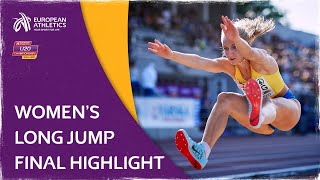 THRILLING FINAL ROUND  Women’s Long Jump Final Highlight  European U20 Championships Tallinn 2021 [upl. by Spearman]