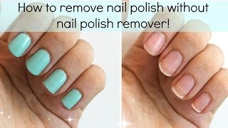 3 Ways To Remove Nail Polish WITHOUT Nail Polish Remover  Viki NailBeauty [upl. by Suravart]