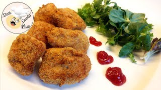 Leckere Chicken Nuggets paniertes Hähnchen  Heißluftfritteuse Airfryer  Rezept [upl. by Attekal]