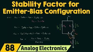 Stability Factor for EmitterBias Configuration [upl. by Threlkeld]