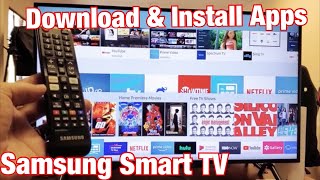 Samsung Smart TV How to Download amp Install Apps [upl. by Naillig]