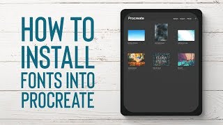 PROCREATE TUTORIAL  How to Install Fonts [upl. by Liamaj861]