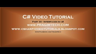 Part 30  C Tutorial  Interfaces in cavi [upl. by Nicodemus]