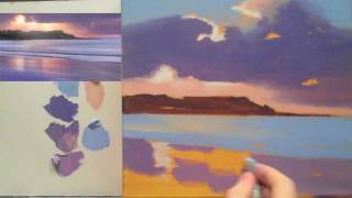 Acrylic landscape painting techniques Lessons for beginners Part 3 [upl. by Idnic993]