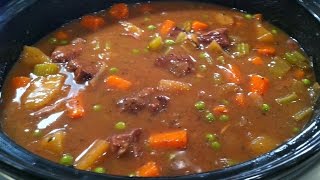 Easy Slow Cooker Beef Stew  One Pot Chef [upl. by Lamej]