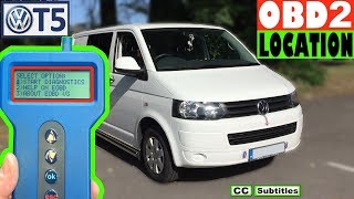 VW T5 OBD2 Diagnostic Port Location  VW Transporter OBD2 Diagnostic Port Location [upl. by Pier830]