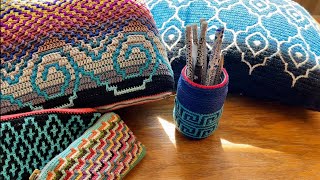 4 Beginners Guide to Mosaic Crochet  In the Round [upl. by Crescint949]