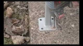 How to Install Railing with Base Plates [upl. by Furr]