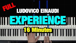 HOW TO PLAY  LUDOVICO EINAUDI  EXPERIENCE PIANO TUTORIAL LESSON [upl. by Ahsena]