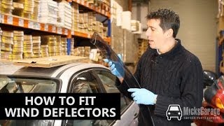 How to Fit Car Wind Deflectors [upl. by Selle]