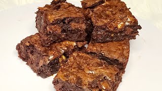 Easy Fudge Brownies Recipe  Box Brownies Hack [upl. by Urbanna278]