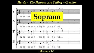 Haydn  The Heavens Are Telling  Soprano [upl. by Meluhs348]