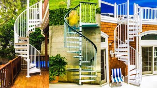 Outdoor Spiral Staircase Installation Video [upl. by Emad237]