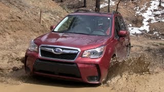 2014 Subaru Forester XT Muddy OffRoad Drive amp Review [upl. by Aynad]