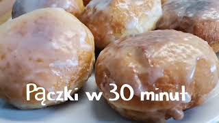 SZYBKIE PĄCZKI STARY PRZEPIS  MIESZASZ I SMAŻYSZ😊 Donuts without eggs and milk [upl. by Anelah]