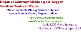 2 Contrast Media1 RADIOGRAPHIC TECHNIQUE [upl. by Elysee782]