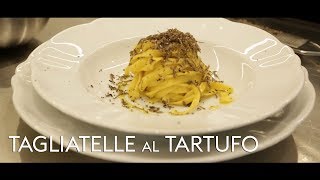 Tagliatelle al Tartufo Nero Preparazione Chef Roberto Dormicchi [upl. by Nenerb212]