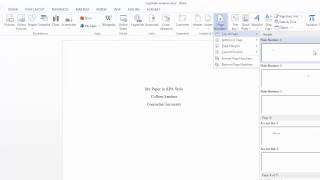 Adding an APA running head and page numbers in Word [upl. by Sams609]