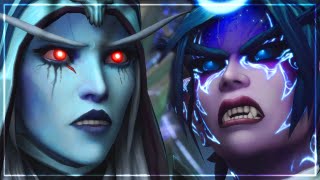 Sylvanas VS Tyrande Whisperwind Cinematic│Patch 91 Chains of Domination [upl. by Blackmun591]