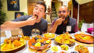 25 Moroccan STREET FOODS Across Morocco FES Kebabs MARRAKESH Tagine  SAHARA Couscous [upl. by Robinette]