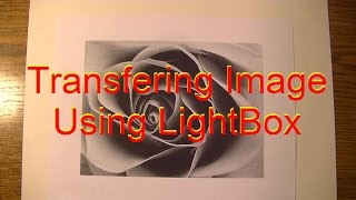 Transfering Image Using Lightbox  how to start drawing a portrait [upl. by Aizirtap]