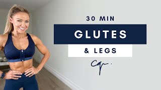 30 Min GLUTES amp LEG WORKOUT at Home  Ankle Weights Optional [upl. by Yedrahs]