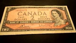 1954 Two Dollar Bill Canada [upl. by Euginom]