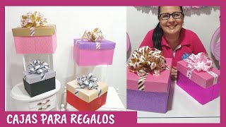 CÓMO HACER CAJAS PARA REGALO PASO A PASO Casa Carmelo [upl. by Marcus]