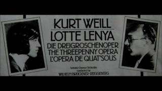 Threepenny Opera by Kurt Weill Music and Bertholt Brecht Words [upl. by Lleunamme]