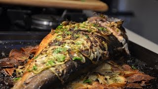 The perfect Baked Whole Salmon Fish Recipe  Ndudu by Fafa [upl. by Natehc]