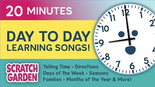 Day to Day Learning Songs  Learning Songs Collection  Scratch Garden [upl. by Oly]