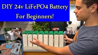 DIY 24v LiFePO4 Solar Battery Bank Beginner Friendly 24 kWh Cheap Full Tutorial [upl. by Sivrahc586]