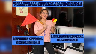 Volleyball Official Hand Signals [upl. by Asirrak435]