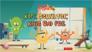 Kopf Schulter Knie and Fuß  Monster Mash  German Poem For Children  Kids Poem  Toffee TV [upl. by Obola941]