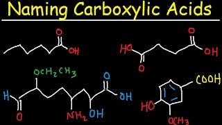 Naming Carboxylic Acids  IUPAC Nomenclature  Organic Chemistry [upl. by Hugo]