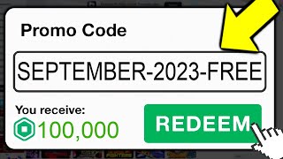 This SECRET Promo Code Gives FREE ROBUX Roblox September 2023 [upl. by Maccarthy]