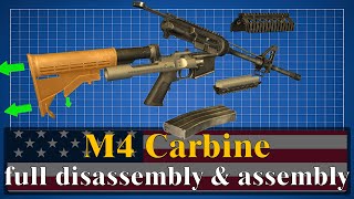 M4 Carbine full disassembly amp assembly [upl. by Madea]