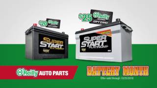 Its Battery Month at OReilly Auto Parts [upl. by Ennaul]