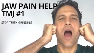 TMJ Exercises 1  Jaw Pain Help  Teeth Grinding [upl. by Tome]