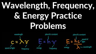 Wavelength Frequency and Energy Practice Problems Examples Questions Explained Shortcut [upl. by Yrolam502]