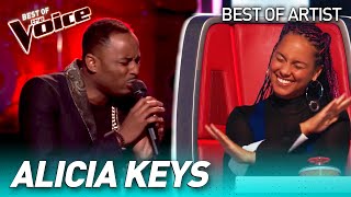 Fantastic ALICIA KEYS covers in The Voice [upl. by Adolfo153]