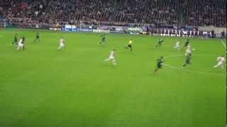 Karim Benzema Bicycle Kick GOAL Ajax vs Real Madrid 20121003 Ajax Area [upl. by Aicylla]