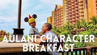 Aulani Character Breakfast at Makahiki [upl. by Avek]