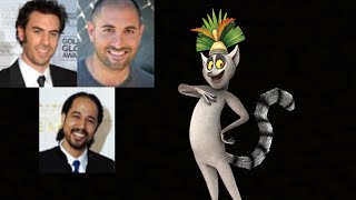 Animated Voice Comparison King Julien Madagascar [upl. by Aserahs]