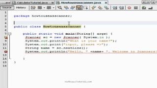 How to use a Scanner in Netbeans  Java tutorial [upl. by Elyk]