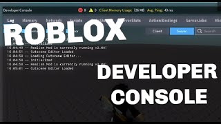 ROBLOX STUDIO  How to use the OutputDeveloper Console Parts WalkSpeed JumpPower [upl. by Pollerd]